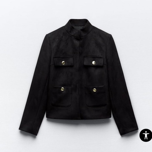 NWOT zara faux suede jacket - Picture 1 of 2